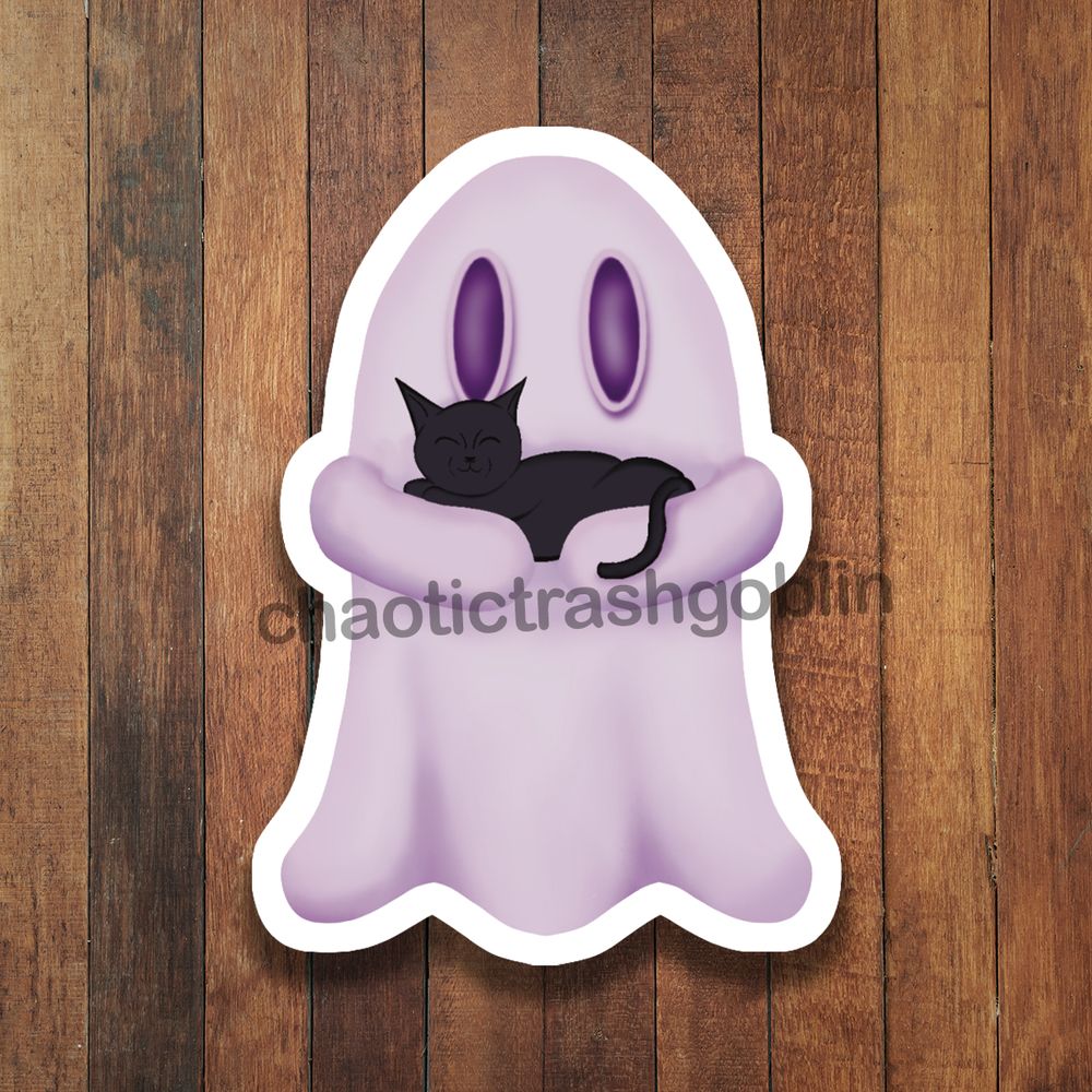 Ghost holding Cat